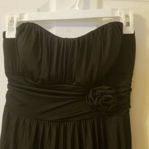 Black Maxi Dreaa with flower in front